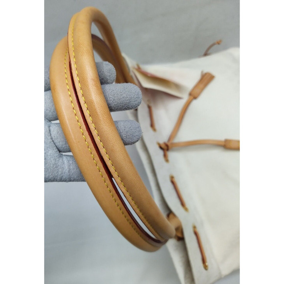 Dooney & Bourke White Canvas Leather Trim Double Handle Tassel Tote Bag - Picture 6 of 16